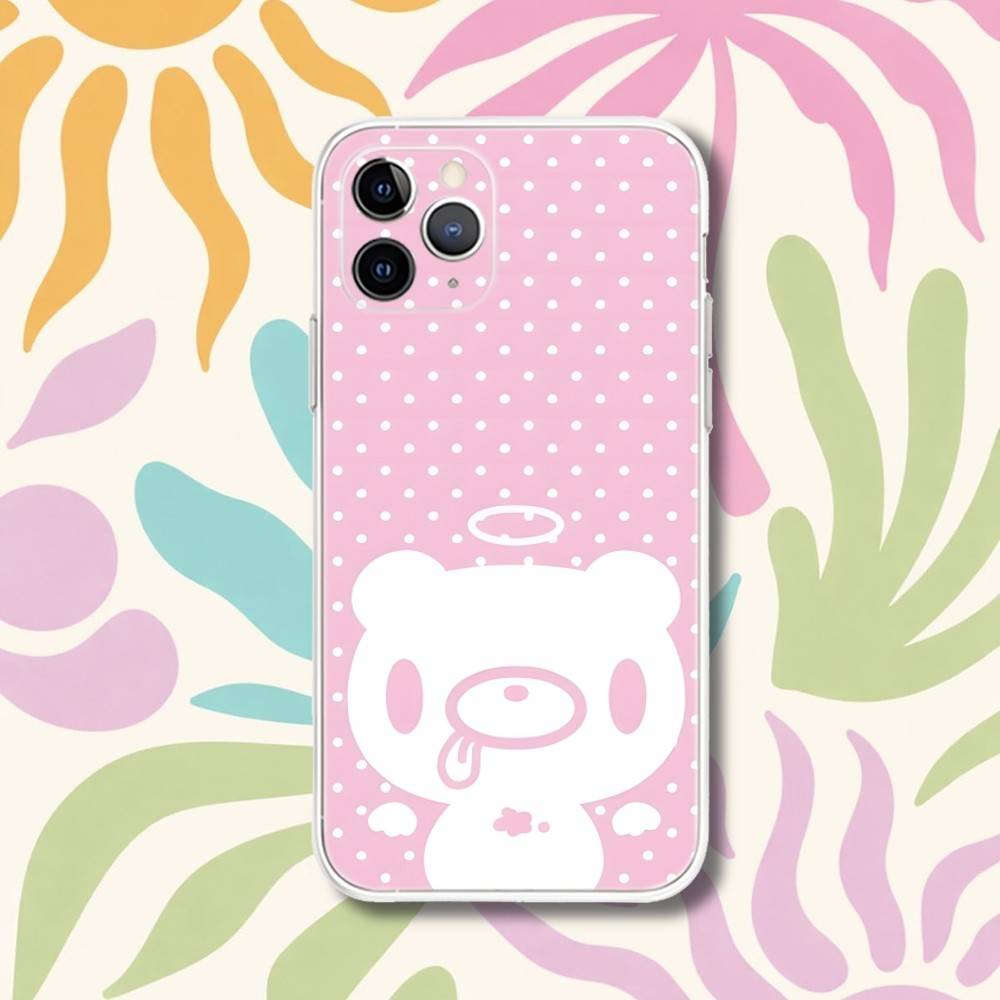Cute G-Gloomy Bear Phone Case For iPhone 17,16e,16,15,14,13,12,11 Mini Pro Max X,XR,XSMAX 8,7 Air Plus Transparent Soft