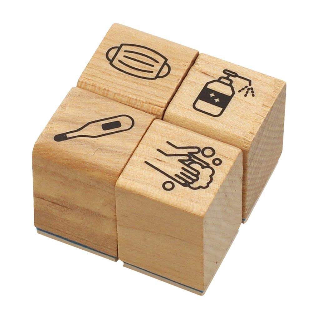 

Kodomonookao Stamp Set Diary Decoration #DiaryStamp 4-Piece [Masks, etc.] 0409-009