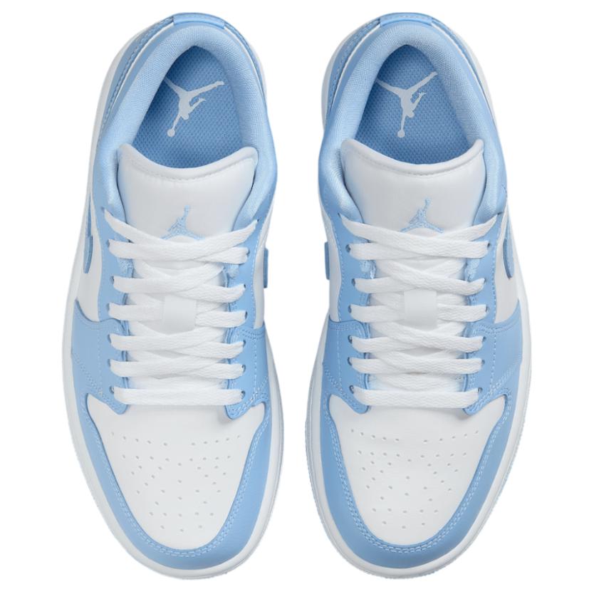 Air Jordan 1 Low Hliník Dámské Tenisky Modrá Bílá DC0774-142