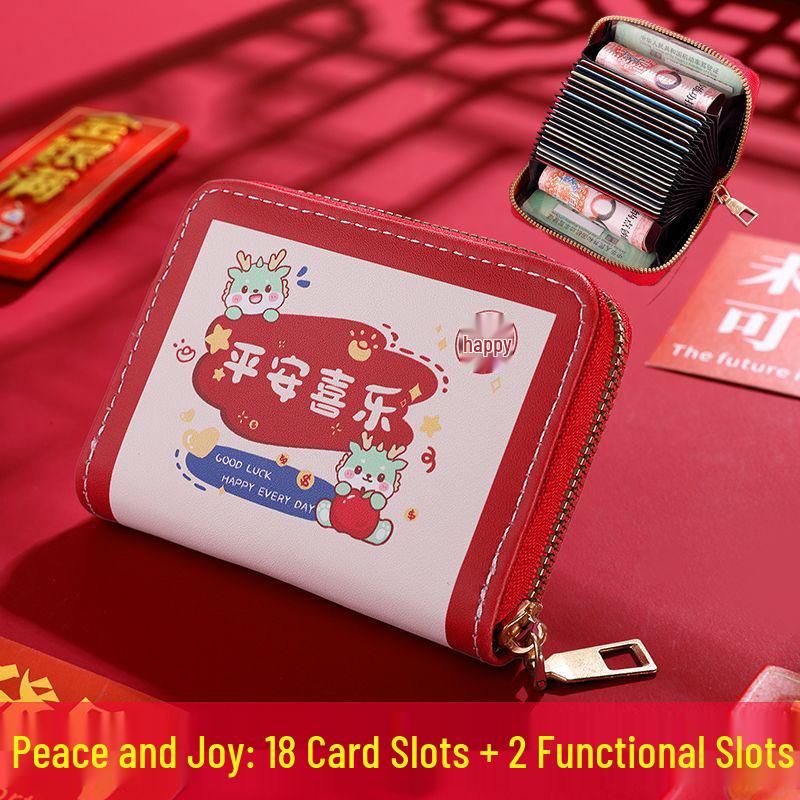 2025 Stylish Cartoon Card Holder: Slim, Large-Capacity, Multi-Card Wallet & Coin Purse for Girls.