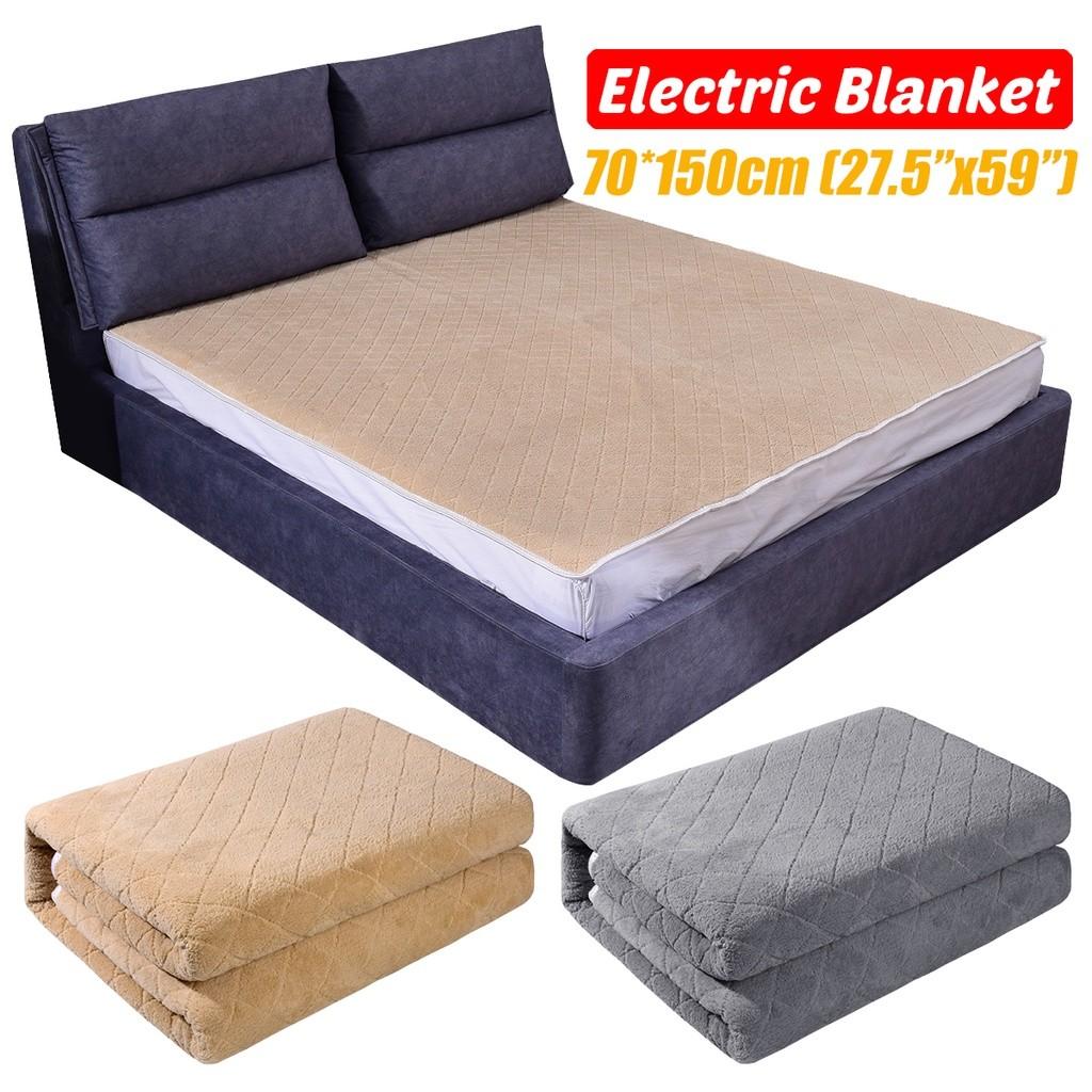 59x28in 70W Safety Household Heater Pad Electric Heating Blanket Fast-Heating Thermostat Mattress Bedding Winter Warmer