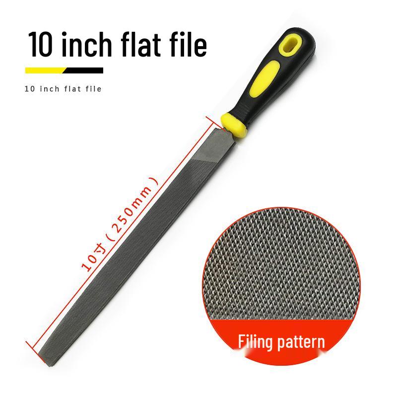 Fitter File Set: Flat, Half-Round, Round, Triangular, Square Files, Grinding Iron Block, Woodworking Tool