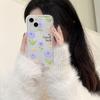 Purple Flower for iPhone17promax Mobile Phone Case Apple 14 Large Hole 16/13 Anti-drop 11 Couple 15