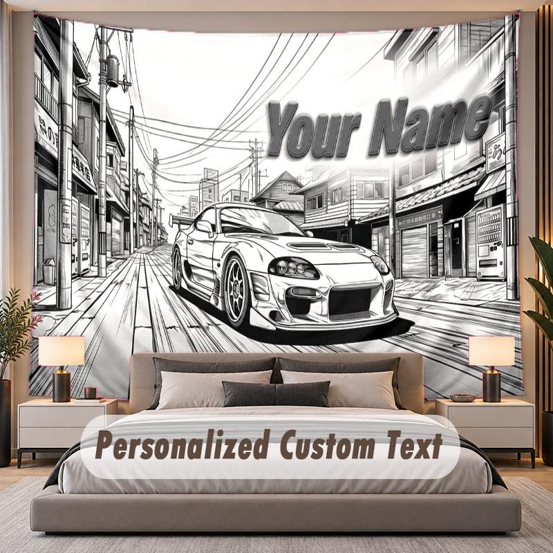 Fantasy Magic (95) Theme Custom Tapestry Personalized Custom Name Text Wall Hanging Tapestry Home Decor Background Cloth