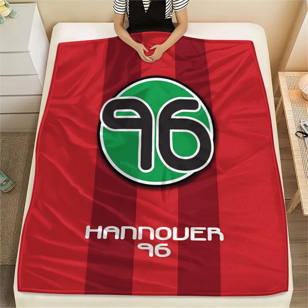 1PC Hannover 96 Patterned Flannel Blanket Suitable For All Seasons for Home Decor Warmth and Comfort Gifts Holiday Present