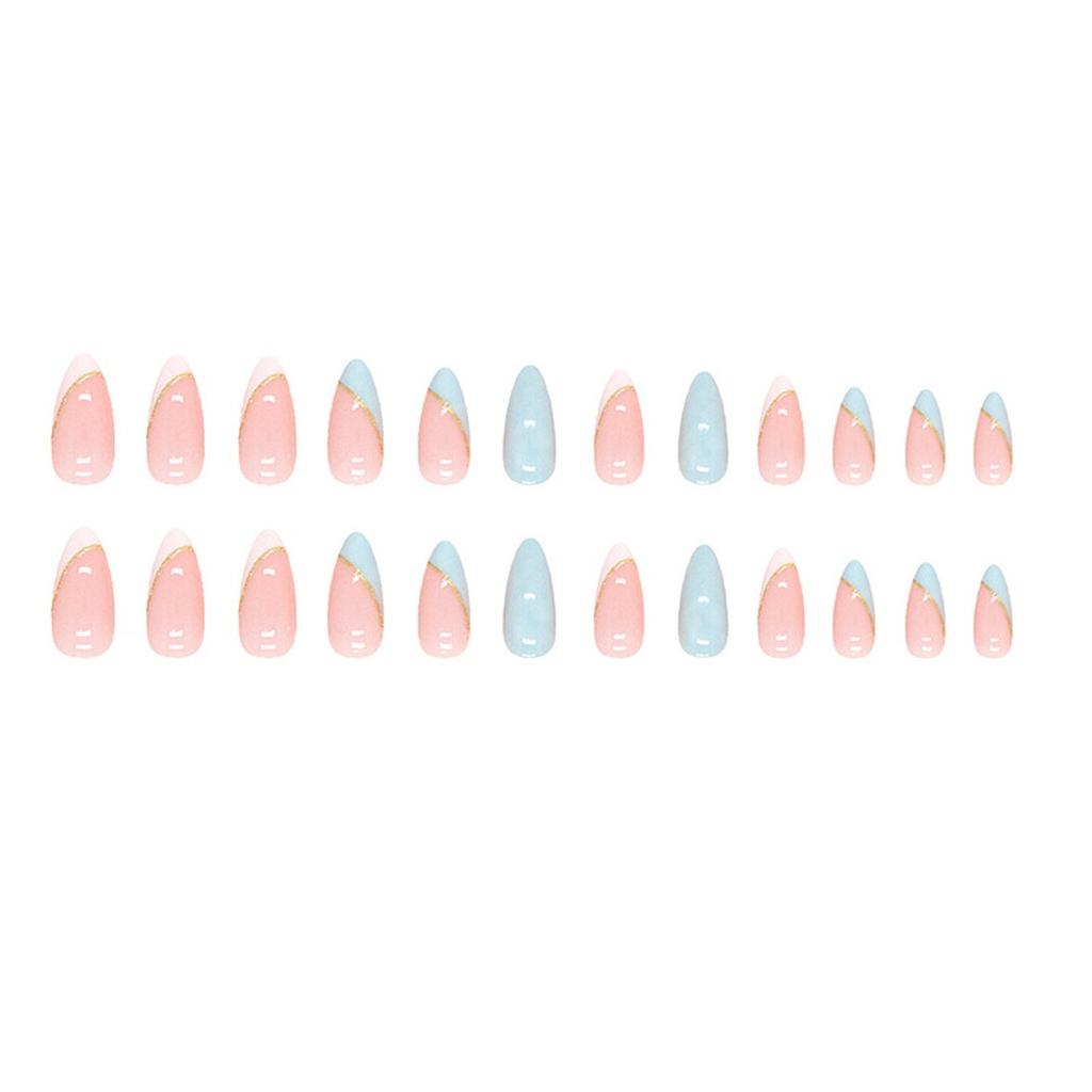 Press On Nails Long Acrylic Nails Fake Nails Green Nails Full Cover Nails For Women