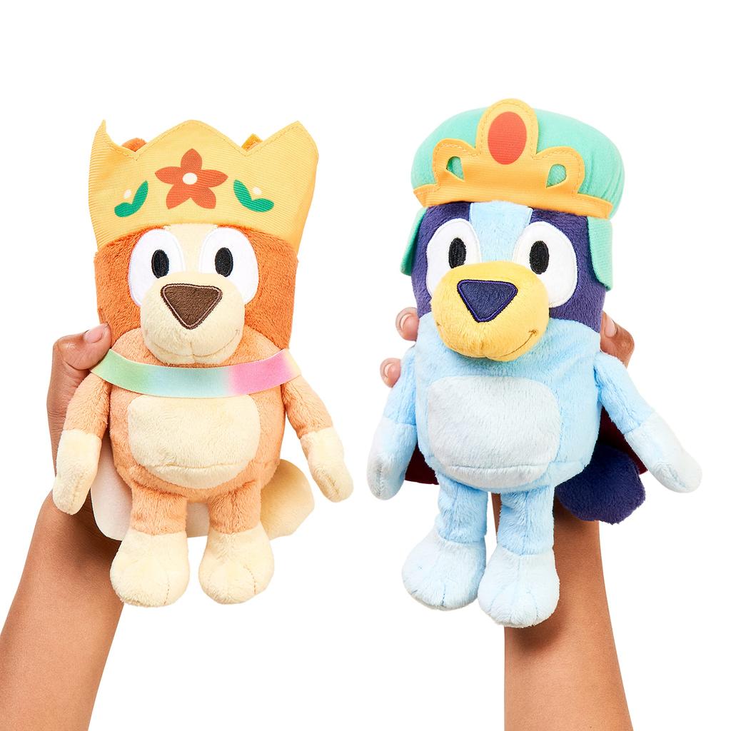 Bluey Friends Royal Bluey & Bingo Plush Bundle Pack