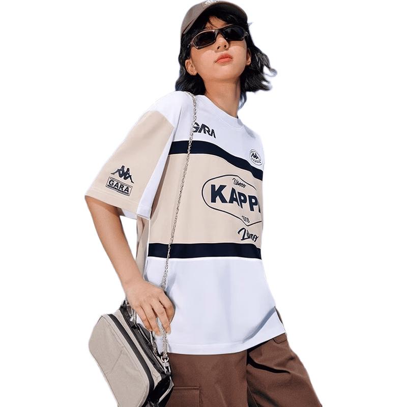 Kappa Back-to-Back 2025 Summer Unisex Pure Cotton Short Sleeve T-Shirt 2XL