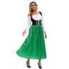 Munich Oktoberfest Long Dress Halloween Adult Medieval Farm Maid Costume