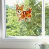 Small Animal Acrylic Sun Catchers Flat Pendant, Home Outdoor Garden Courtyard Hanging Decoration Ornaments