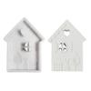 Handmade House Shape Charm Keychain Molds Stylish Sturdy Silicone Set Accessory for Craft Enthusiasts Daily Use