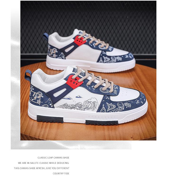 Herrenschuhe 2024 Frühling Neu Atmungsaktiv Sportlich Männlich Teenager Alle Koreanische Version von Lässigen Modeschuhen