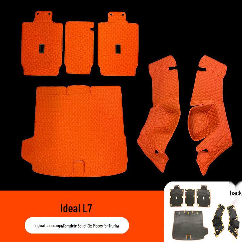 Ideal L7 Bagaj Paspası: Araba İçi için Tam Çevre Arka Bagaj Paspası, Orijinal Araba Rengine Uygun