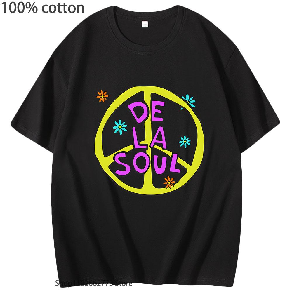 De La Soul Music T-shirts High Street Hip Hop Shirt Fashion Anime Tshirt 100% Cotton Streetwear Men Women Clothing Tops