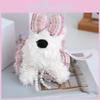 White Highland West Terrier Dress Keychain Dog Plush Toy Pendant Decoration