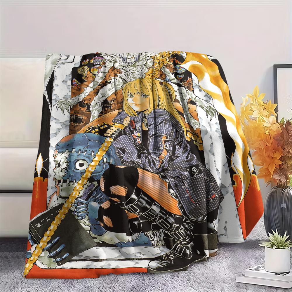1Pc Misa Cute Print Flannel Blanket, High Quality Comfortable for All Seasons, Home Decor, Warmth and Comfort, Perfect for Christmas Gifts 59