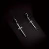 Personality Design Punk Goth Style Sword Drop Dangle Earrings For Men New Trend Hip Hop Rock Party Jewelry Y2K Accessories