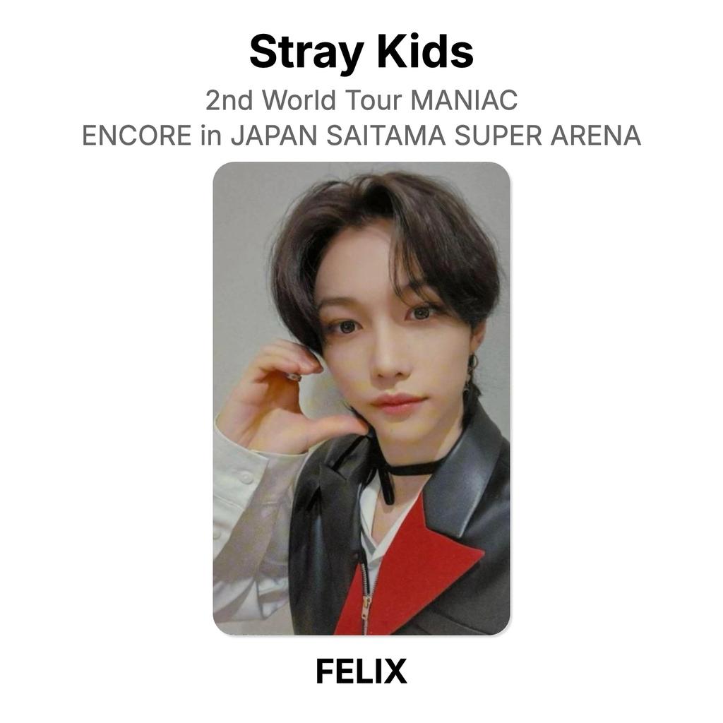 Stray Kids 2nd World Tour MANIAC ENCORE in JAPAN SAITAMA SUPER ARENA Official Photocard