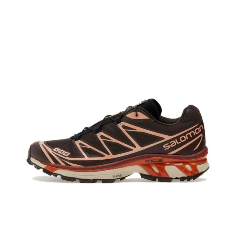 Salomon XT-6 Шоколадный Фондан Персиковый Унисекс Кроссовки Коричневый Восхитительный Персиково-Бежевый L41751500 43⅓