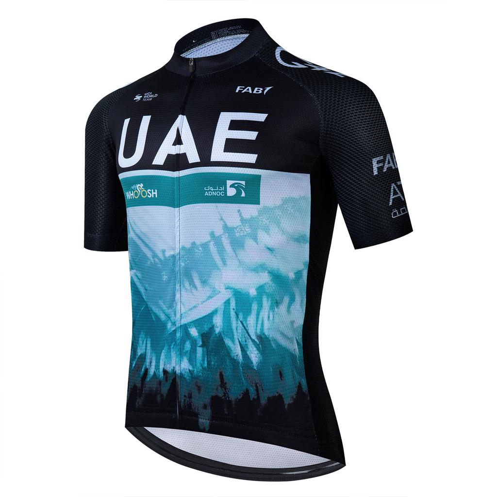 Summer 2024 Uae Team Cycling Jersey Set Man New Short Sleeve Bike Set MTB Ropa Ciclismo Racing Bicycle Shirts Maillot Clothing