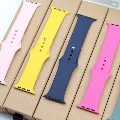 Silicone Strap For Apple Watch Band 44mm 45mm 40mm Ultra 49mm 41mm 38mm Bracelet Iwatch Apple Watch Series 8 7 6 5 4 3 44 45 Mm