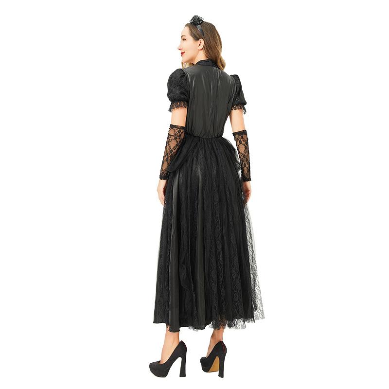 Halloween costume witch ghost bride dark goth vampire medieval dress