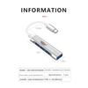Type-C Turn USB Adapter Multi Port Distributor Hub Car Goods For Cadillac CT5 CT6 CTS Seville ATS XTS Celestiq Ciel Escala SRX XT4 XT5 ELR Elmiraj EXT
