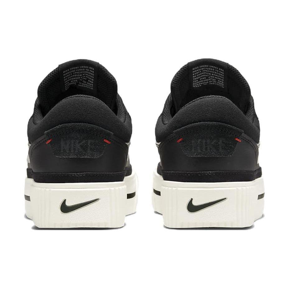 Nike Court Legacy Lift Black Sail Women Sneakers White Team-Orange DM7590-001