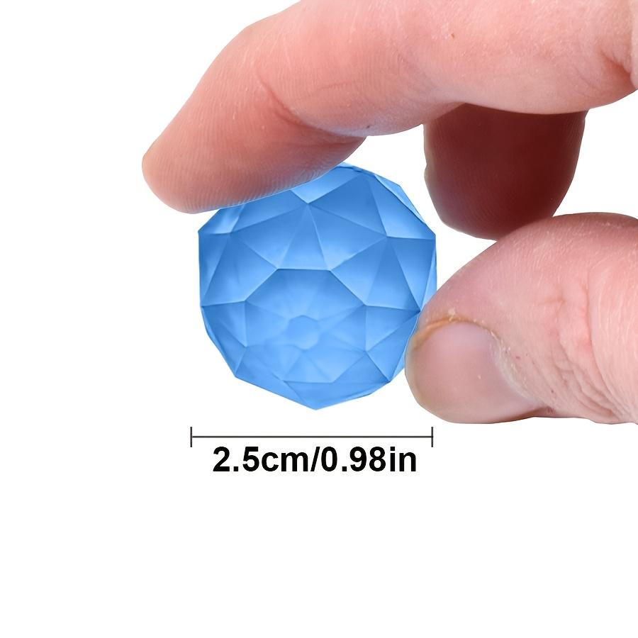 12pcs Diamond Bouncy Balls 2.5CM Rubber Balls Assorted Colors for Carnival Prizes Party Favors Goodie Gift JXB