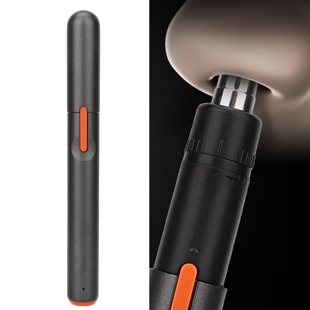 Pen Type USB Chargeable Eyebrow Nose Hair Trimmer Shaver Cutting Tool (Frosted Black)