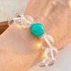 12Mm Retro Natural Tianhe Stone White Crystal Design Bracelet Bracelet.
