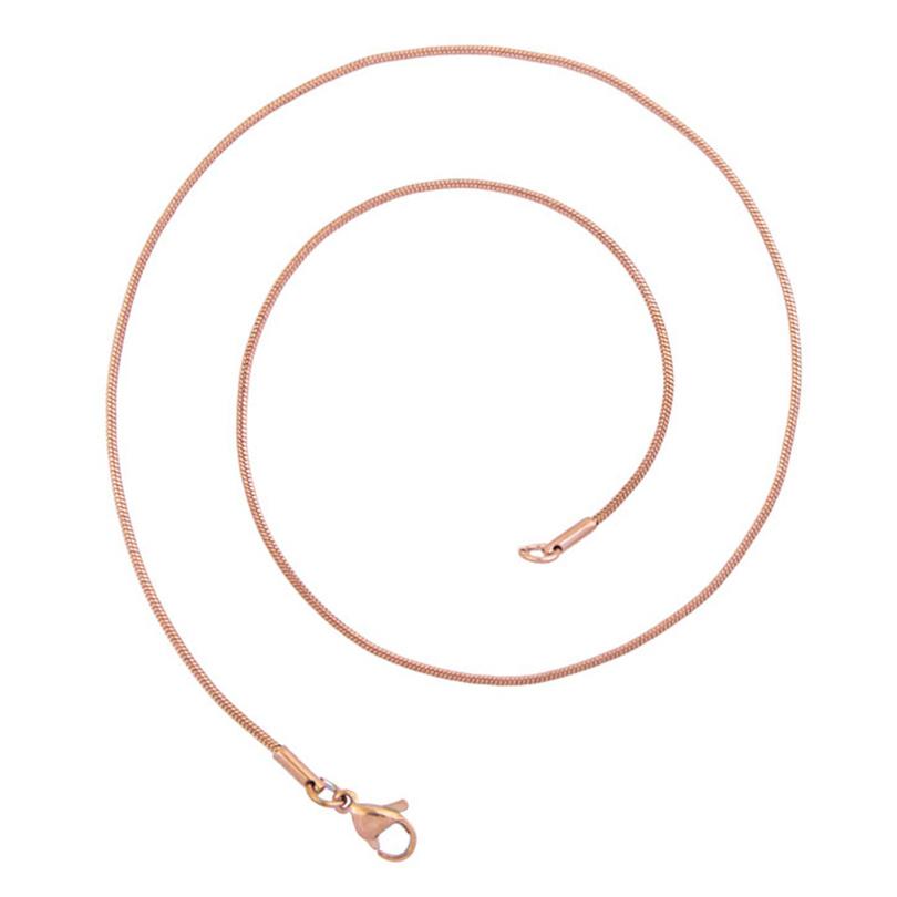 1/5/10pcs 1.2mm 45/50/60/70cm Long Stainless Steel Round Snake Chain Necklaces For Women Men Accessories Fashion Jewelry Choker