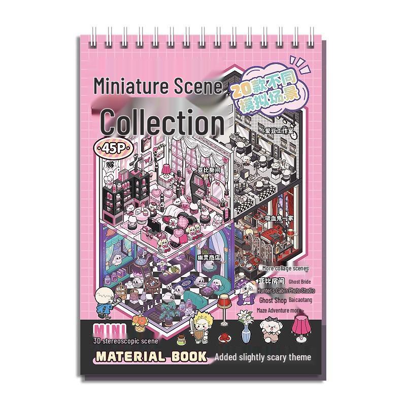 3D Adventure Theme Sticker Book: Miniature Scene & Landscaping Stickers