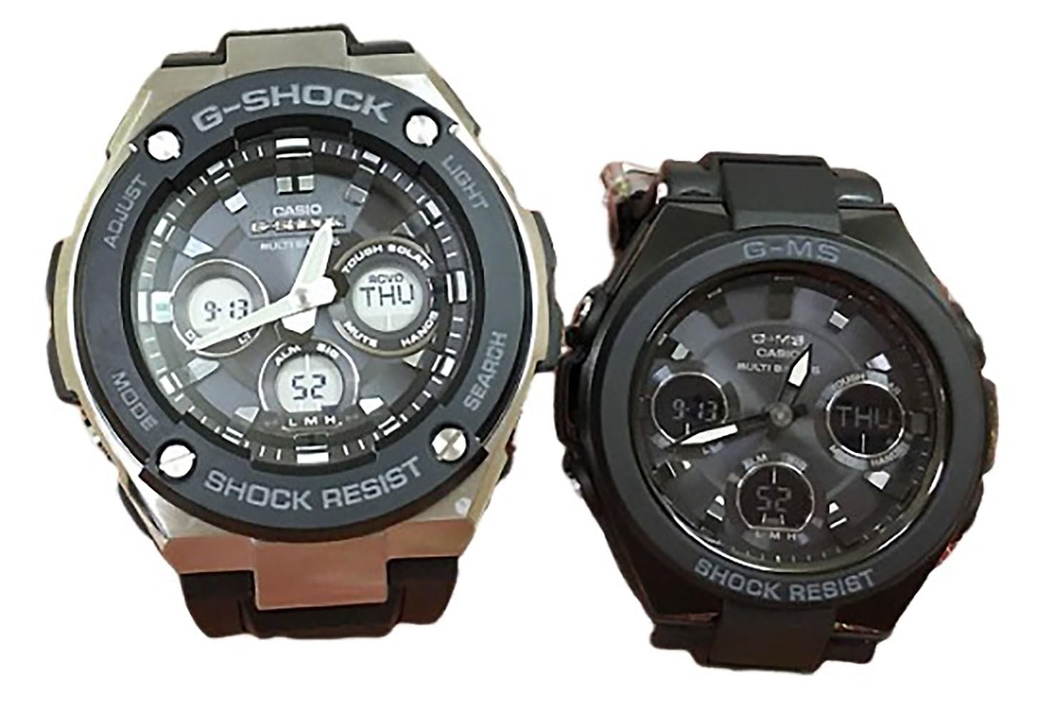 

[Casio] CASIO Pair Watch G-SHOCK G-Shock BABY-G Baby G Ana-Digi Radio Solar Genuine Pair Case Set of 2 GST-W300-1AJF MSG-W100G-1AJF Watch