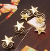 Korean Style Pearl Star Spiral Hairpin - Fashionable European & American Hair Accessory A018