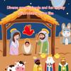 12pcs/lot Christmas Nativity Scene Stickers Set Religious Sticky Label Creative Activity DIY Decals Party Decor for Kids