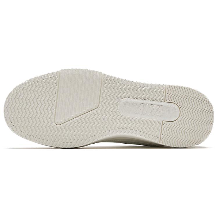 Anta C37 Series Comfortable Versatile Non-Slip Wear-Resistant Low-Top Skate Shoes Women Sneaker Ivory-White 122528027-1