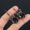Pink Amethyst Earrings Gemstone Jewelry, 999 Copper Wire Wrapped Earrings, Handmade Beautiful Jewelry Earrings
