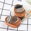 1Pcs Wood Mini Thumb Piano Musical 8 Tones Portable Beginner Finger Piano Kalimba Musical Instruments