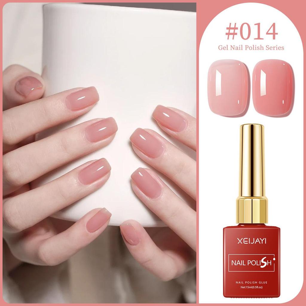 XEIJAYI 15ml Solid Color Nail Gel - 72 Color Options for Nail Art Salons