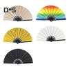 10 Zoll Bunter Volkshandwerk-Handfächer Ergonomischer Griff Tanzaufführung Theaterfächer Stilvolles Accessoire