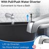 Durable Bathtub Faucet Spout Zinc Zinc Zinc Alloy Pull Type Faucet Diverter Faucet  Easy Installation