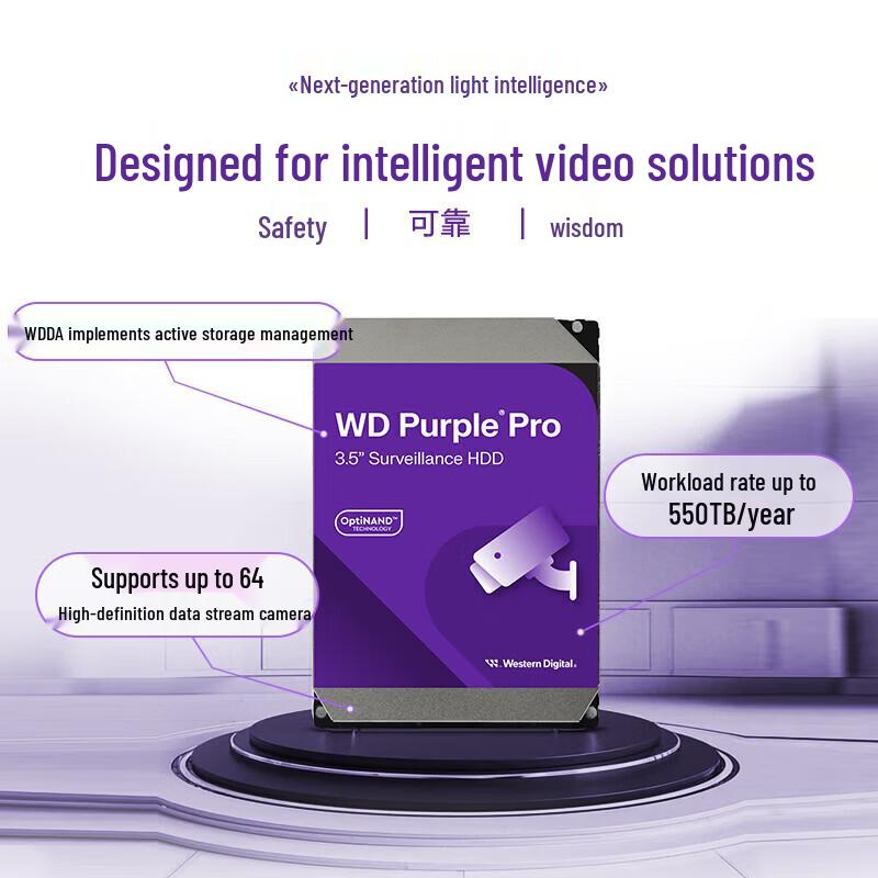 WD Purple Pro 22TB Surveillance Hard Drive