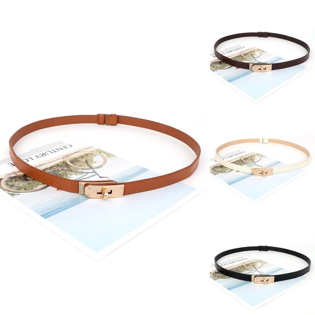 Slim Pu Leather Waist Belt For Women With Adjustable Closure For Summer And Winter Outfits
