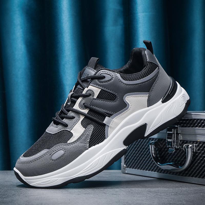 

Men s Black Casual Shoes Fashionable Breathable Sports Shoes Running Shoes, Outdoor Flat Bottomed Walking Training Tennis Shoes 39