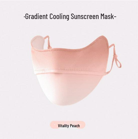Women's Summer Ice Silk UV Protection Face Mask - Breathable, Cool, Thin, Outdoor Cycling Sunshade