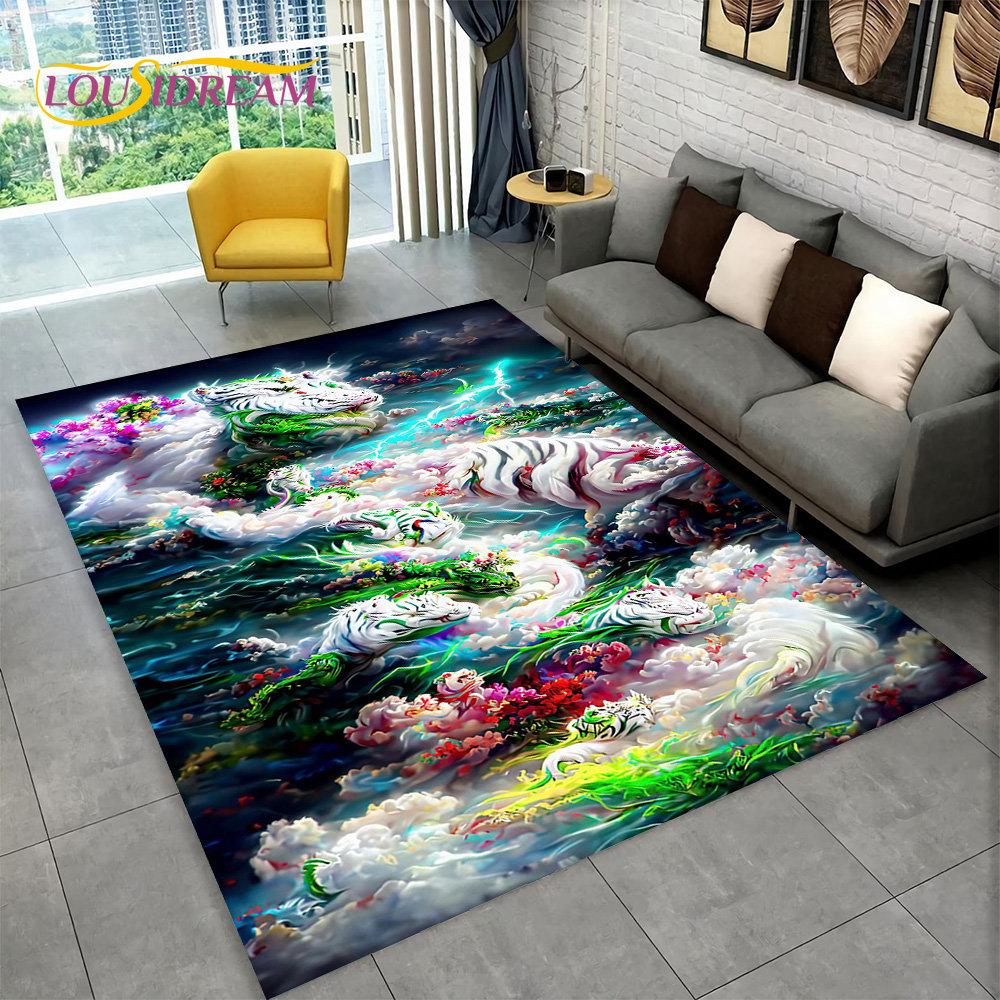 3D Beautiful Dream Magic Castle Scenic Area Rug,Carpet Rug for Living Room Bedroom Sofa Doormat Kitchen Decor Non-slip Floor Mat
