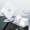 Acrylic Desktop Vertical Paper Towel Holder Restaurant Square Paper Towel Holder Household Transparent Tissue Holder