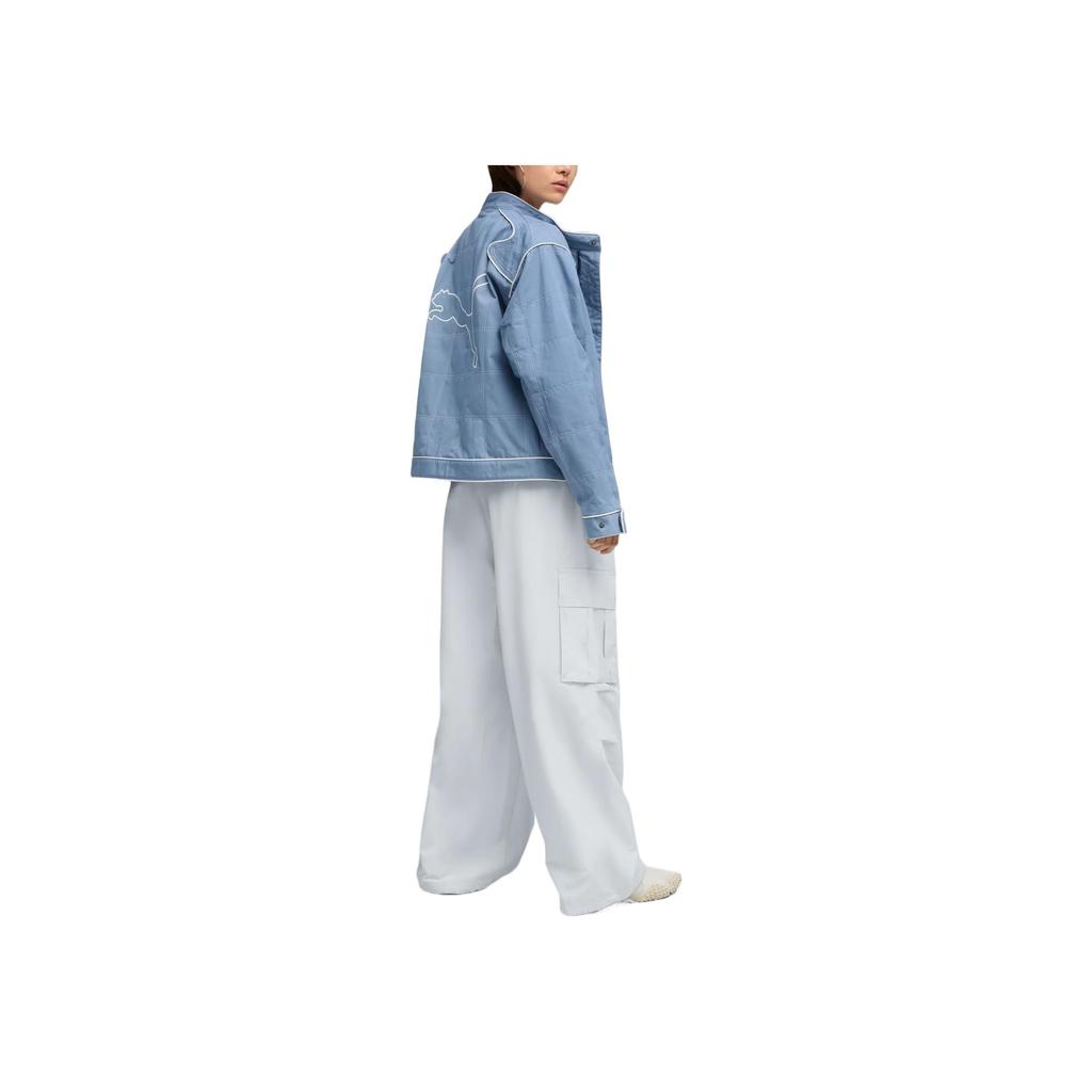 PUMA FUTURE.PUMA.ARCHIVE Women's Racer Jacket 'Blue' 632163-34