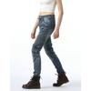 Lässige Retro-Lokomotivhose aus reiner Baumwolle, Motorrad-Jeans, Lokomotiv-Rennhose für Damen